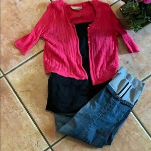 Hot Pink Shrug sweater